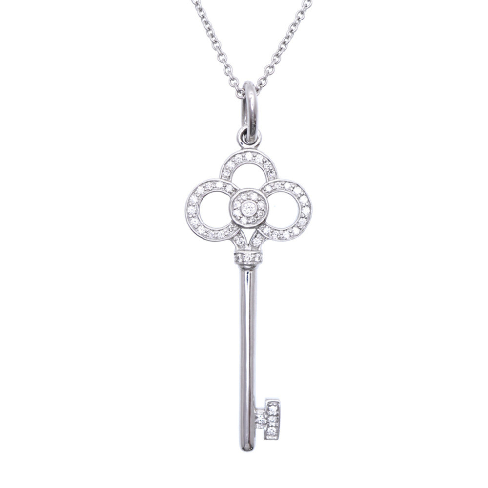 TIFFANY & CO. 18k Silver Diamond Necklace